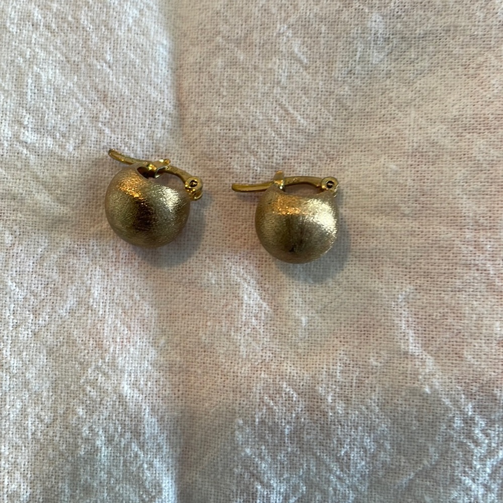 Gold plated Huggie Earrings